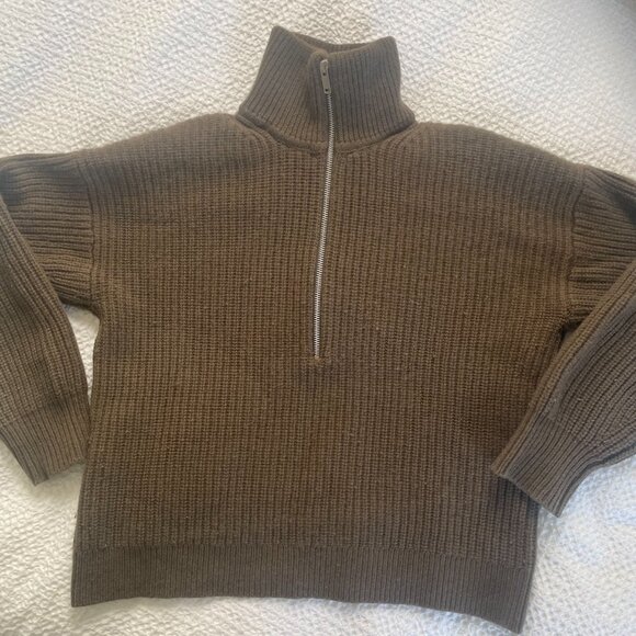 Everlane Olive Green Women's Sweater - Picture 5 of 6